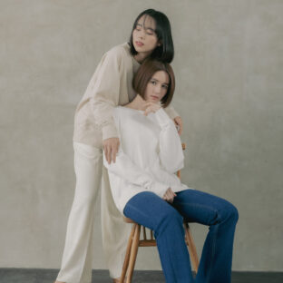 袖ロゴ刺繍スウェットP/O(レディース)