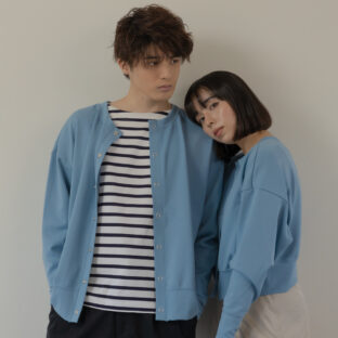 2wayドットボタンスウェット(レディース)