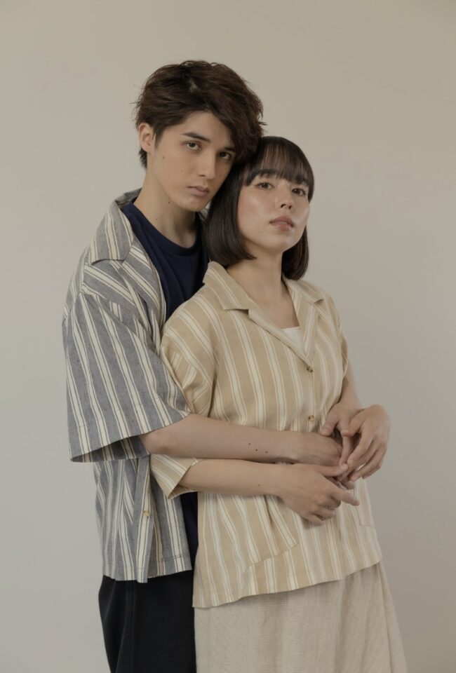 ボーダーシャツ ペアルック